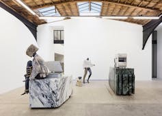 Visite de l'exposition de Bojan Sarcevic